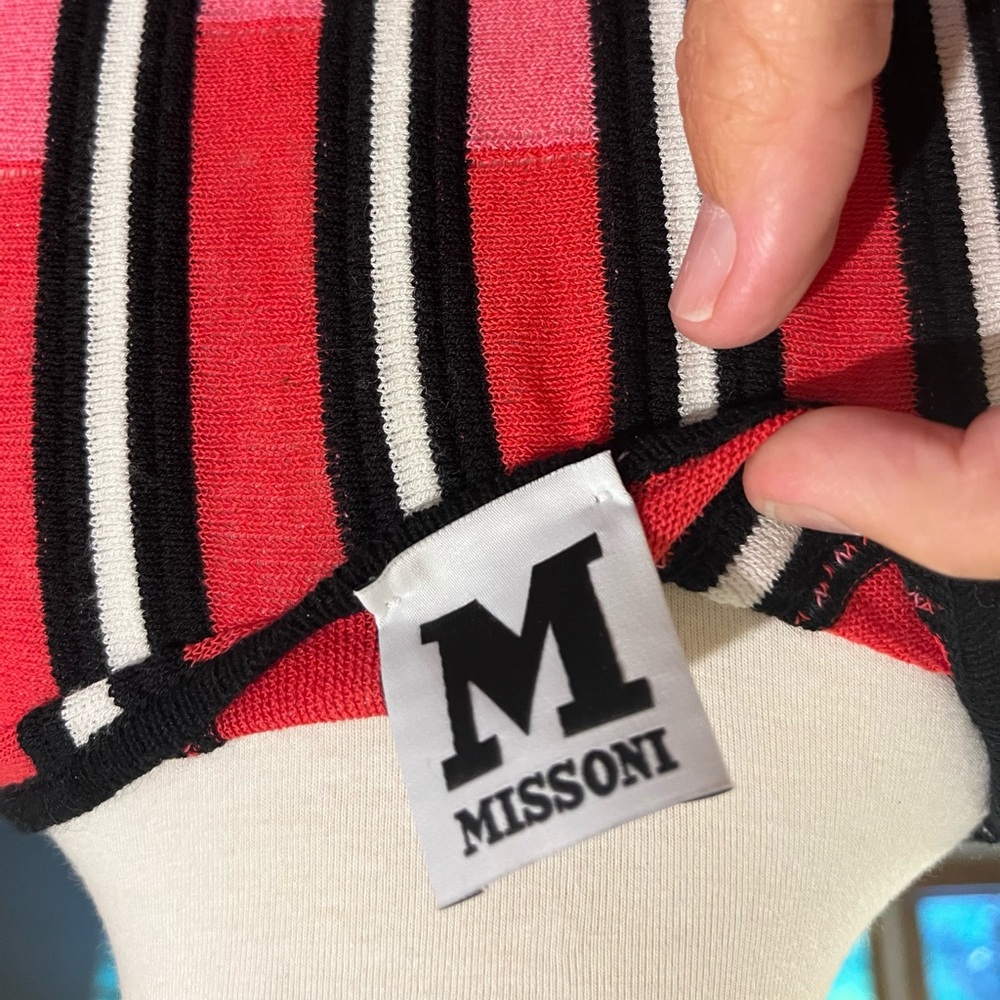 Missoni Valentino Sweater Dress Sz EU 40 or 4 S Striped Lined - Picture 3 of 5
